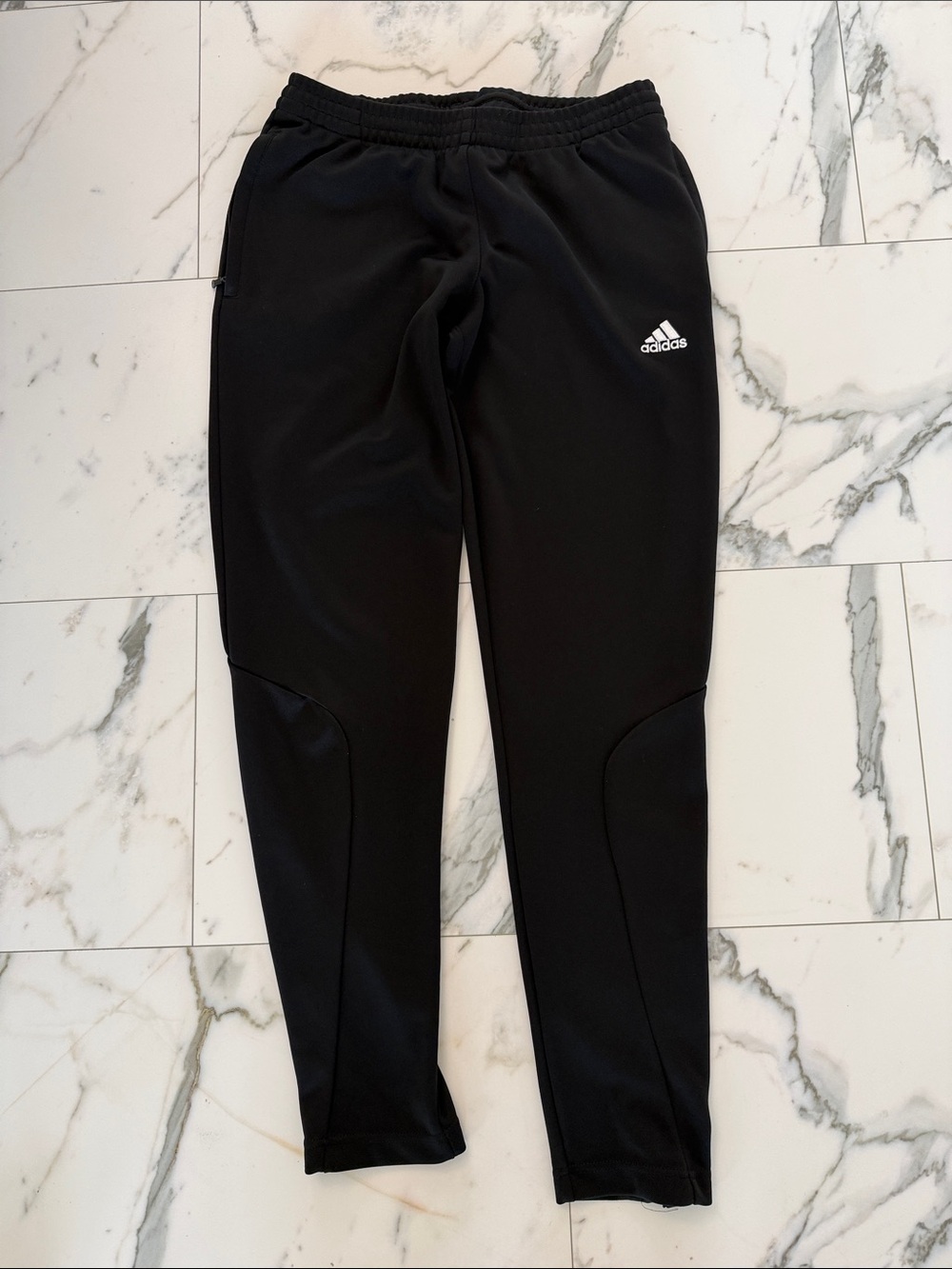 adidas Black Womens Zip Climalite Joggers